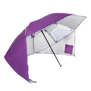 High Quality Big Large Outdoor Multi-funktionale Custom Windproof Rain Sunshade Beach Shape Carp Tent Fishing Umbrella