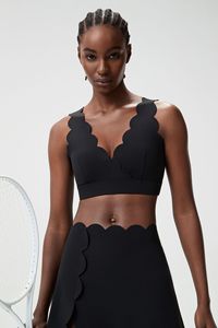 Top Sportivo Aoyema con Scollo a V, Imbottitura Push-up Integrata e Assorbimento degli Urti <span class=keywords><strong>per</strong></span> Corsa, Fitness e Yoga - Product Image 6