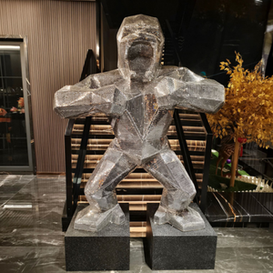 Escultura Geométrica de Gorila <span class=keywords><strong>Babuino</strong></span> de Resina Nórdica, <span class=keywords><strong>Mono</strong></span> Grande, Adornos de Decoración, Sala de Exposiciones, Arte Popular de Dibujos Animados, Manual Artístico - Product Image 3