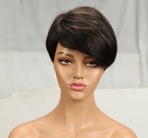 Peluca de corte Pixie, cabello humano, cierre de encaje sin pegamento, cabello humano precortado, pelucas cortas de Pixie prearrancadas con pelucas de cabello de bebé para <span class=keywords><strong>mujer</strong></span> - Product Image 6