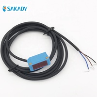 Capteur photoélectrique à réflexion miroir Sakady DC 3 fils de type enfichable série GL25 avec protection IP65, sortie NPN/PNP