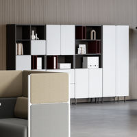 Armoire de rangement de fichiers et bibliothèque commerciale moderne en MDF personnalisée pour le bureau à domicile, l'hôpital et l'école
