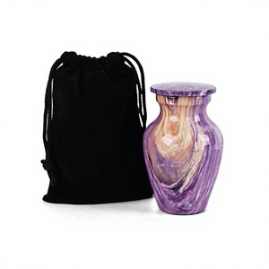 Pequeña urna de cremación de recuerdo para cenizas de mascotas Token Urn Sharing Memorial Urn con bolsa de terciopelo - Product Image 1