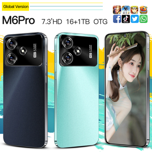 Teléfono inteligente M6 Pro original nuevo a <span class=keywords><strong>precio</strong></span> ultrabajo, versión global 5G, pantalla de <span class=keywords><strong>7</strong></span>.3 pulgadas, doble SIM, 108MP, para juegos, teléfono Android - Product Image 1
