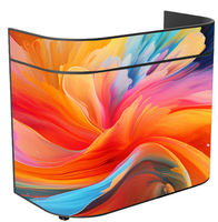 Écran LED incurvé portable pour bars, discothèques, hôtels, événements - P2 600CD de luminosité, utilisation en intérieur, garantie de 2 ans, blanc crème