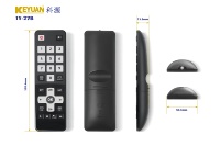Control Remoto KEYUAN TY-27B de 4 Botones con Código Fijo, Resistente a Golpes, con Batería AAA y Alcance de 20m