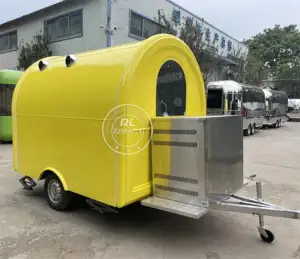 Tùy chỉnh hàng đầu thực phẩm tốt nhất xe tải di động Hot Dog Trailer Chất lượng cao đa chức năng thực phẩm giỏ hàng với rửa tay bồn rửa