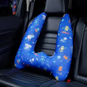 Универсальная автомобильная подушка для сна, подушка для шеи, накидка на сиденье, подголовник, детская дорожная Регулируемая дорожная подушка для сна