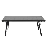 Équipement de camping, table pliante détachable portable en aluminium pour pique-nique, cuisine BBQ IGT, table pliable réglable en hauteur