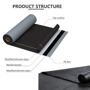 Membrane d'étanchéité en <span class=keywords><strong>bitume</strong></span> auto-adhésive en caoutchouc pour toiture Sous-couche de toiture Membranes en <span class=keywords><strong>bitume</strong></span> - Product Image 4