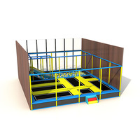 Parc d'attractions pour enfants en intérieur très vendu Ensemble d'intérieur petit parc à trampolines design personnalisé à bas prix