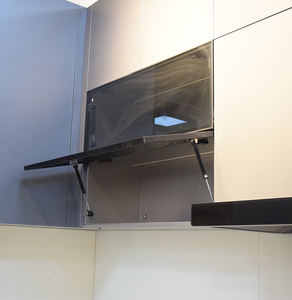 Armoire de <span class=keywords><strong>cuisine</strong></span> haute de luxe avec portes d'entrée élégantes en verre - Product Image 5