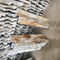 Populaire Pas Cher Naturel Empilé Pierre Cultivée par Ardoise Fond de Feuille de Revêtement de Mur