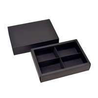 Boîte-cadeau en papier kraft pliable en gros d'usine carton ondulé gaufré pour thé et gâteau de lune séparé pour un rangement facile