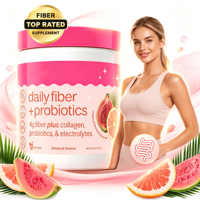 Poudre probiotique quotidienne à la fibre, au collagène et aux électrolytes, favorisant la digestion, l’éclat de la peau