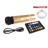 Kit de luces de techo de estrella de fibra óptica DC12V RGBW, aplicación inteligente, Control de sonido, motor LED para coche, luz de fibra óptica de cielo estrellado