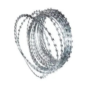 Electric Galvanized Razor Barbed Wire BTO22