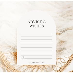 Tarjetas de deseos de consejos para despedida de soltera, Baby Shower, graduación, tarjetas de notas de recuerdo de jubilación para invitados 5x7 - Product Image 5