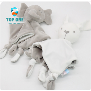 TopOne Orgánico recién nacido suave recién llegado bebé edredón y toalla Lovey manta de seguridad juguete de peluche Animal bebé manta de seguridad - Product Image 4