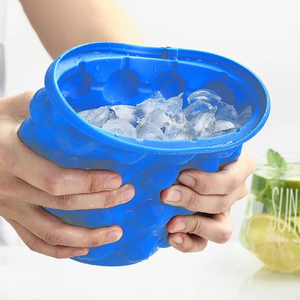 1pc-Silicone Ice Cube Maker Portable Bucket Wine Ice <b>Cooler</b> Beer Cabinet Space Saving Kitchen Tools <b>Drinking</b> Whiskey Freeze - Product Image 1