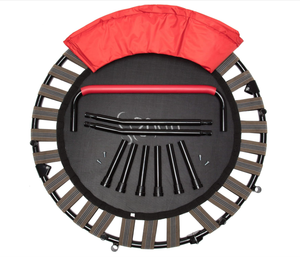 Tempat tidur pantul 36 inci bundar anak-anak Bungee Rebounder dengan pegangan busa dapat diatur - Product Image 2