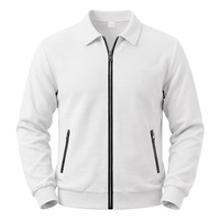 Blouson bomber zippé pour homme, coupe ample, en tissu gaufré texturé, respirant, style sport décontracté, grammage lourd