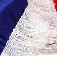 Drapeau triangulaire mexicain personnalisé 14*135cm, écologique, portable, pliable, en fibre de polyester, foulard de sport tendance pour la cheerleading