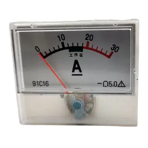 55*48mm analog panel ammeter Ampere for stabilizer and 91l18 ampere for ammeter 30A DC for battery charger