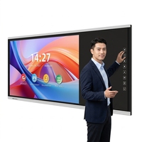 Pizarra Interactiva EIBOARD OEM ODM K12 para Escuelas Secundarias y Preparatorias, 94 Pulgadas, 4K LCD, Antideslumbrante, Pantalla Táctil de 20 Puntos, Android