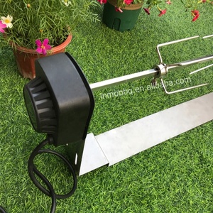 In acciaio inox universale griglia girarrosto Kit <span class=keywords><strong>BBQ</strong></span> Grill torrefazione campeggio spiedo carbone di legna Kit con motore elettrico, Spit Rod - Product Image 5