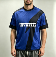 T-shirt surdimensionné personnalisé 100 % polyester, coupe sport ample, sublimation, maille opaque respirante, t-shirts amples pour hommes avec lettres