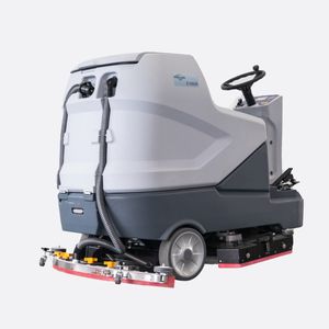 Los grandes fregadores de piso de conducción se utilizan en aeropuertos, estaciones, centros comerciales y estacionamientos Fregador eléctrico de doble disco - Product Image 4