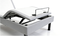 Lit king-size électrique réglable E5 moderne et pliable avec cadre intégré et tête de lit, idéal pour la maison et l'hôtellerie