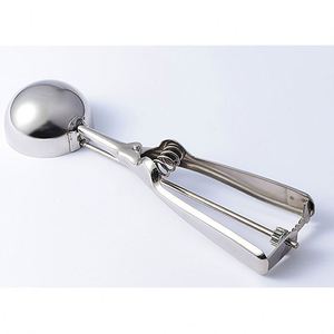Manufacturers Press and Release Meat <b>Cookies</b> Ball Metal Stainless Steel Spoon Ice Cream Scoop With Easy - Product Image 6