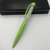 Stylo bille flottant DIY à largeur d'écriture de 1,0 mm, logo personnalisé, flotteur en PVC 2D avec corps en ABS jaune, cadeau d'usine, vente chaude