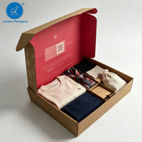 Wellpappe Recycelbare Logo-Geschenkverpackung Rosa Schuhkartons Kleidungsboxen Papier-Versandtaschen für Kleidung