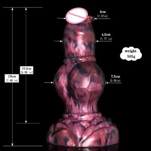 NNSX Fantasy Big Knot <b>Dildo</b> With Sucker Huge Eggs Silicone Colorful Internal Glow Sex Toys for Women Anal Massage Adult Products - Product Image 6
