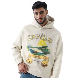 Sweat à capuche <span class=keywords><strong>Eden</strong></span> Glade à imprimé graphique pour homme, en molleton de coton, streetwear tendance, unisexe, décontracté, chaud, pour l'hiver - Product Image 4