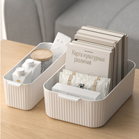 Boîte de rangement multifonctionnelle en plastique avec poignée, panier organisateur pour bureau, cuisine, armoire, aliments, collations, usage domestique, en PP