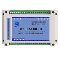 Output Relay Ethernet 4 Output Relay 8 input Analog RS485 & Modbus TCP industri DIN-Rail MODUL I/O