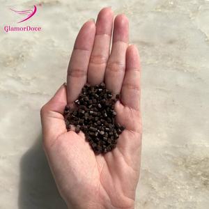 50g Italie Kératine Colle Grains Blanc/Noir/Marron Kératine Hot Melt Fusion Bâtons Perles pour I/U/V/Extensions de Cheveux <span class=keywords><strong>à</strong></span> Pointe Plate - Product Image 4