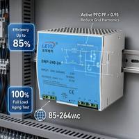 OKEY DRP-240 240W DIN Raylı Güç Kaynağı 24V 10A 48V 5A AC/DC Anahtarlamalı SMPS %85 Verimlilik -10~+70 Endüstriyel LED CCTV için