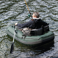 Bateau gonflable portable en PVC pour la pêche, canoë-kayak en caoutchouc pour une personne