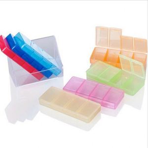 Organisateur de pilules de voyage hebdomadaire coloré, boîte à pilules mensuelle de haute qualité avec 28 compartiments hebdomadaires - Product Image 3