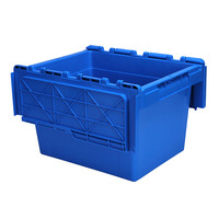 Boîte de rangement pliable en plastique réutilisable, best-seller, avec couvercle, pour le transport