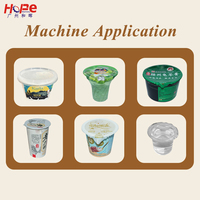Machine automatique de remplissage et de scellage pour le miel, le shampoing, le beurre, le yaourt, les verres, les bouteilles d'eau pure, les barils et les pots, avec moteur