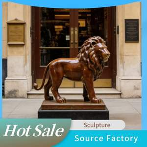 Estatua de León de Resina de Fibra de Vidrio de Tamaño Real para Exteriores, Moderna, Ecológica, al Mejor <span class=keywords><strong>Precio</strong></span>, Escultura Artística, Adornos de Jardín - Product Image 5