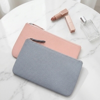 Pochette porte-documents en cuir PU avec fermeture éclair, motif litchi, format A4, organiseur de dossiers, personnalisable avec logo, fabrication OEM