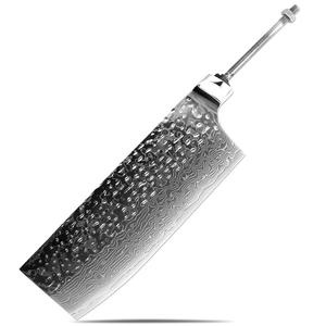 Couteau de chef en acier Damas VG10 à 67 couches pour dropshipping Shopify, lame à fruits semi-finie pour projet de forgeage DIY, tranchante - Product Image 1