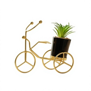 Decorative Metal Bicycle Shape Flower <b>Pot</b> <b>Stand</b> Planter Holder for Indoor Outdoor Garden Balcony Patio Home Decor Multicolor - Product Image 5
